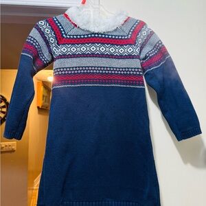 Gymboree Navy and Red Knit Kids Dress